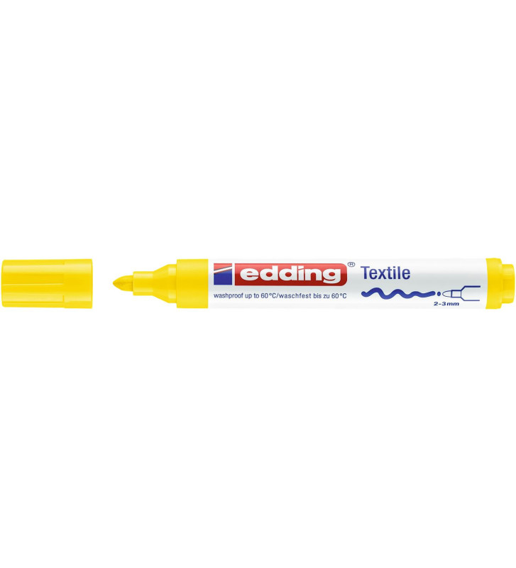 Marqueur pour textiles 4500 jaune 2-3 mm