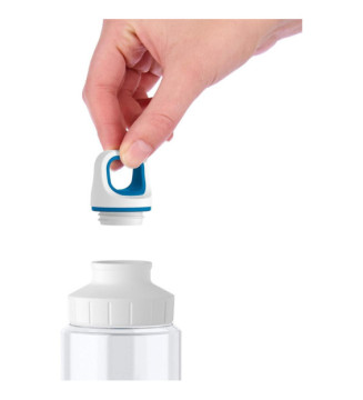 Gourde en plastique, 0,7 litre, Geometry bleu
