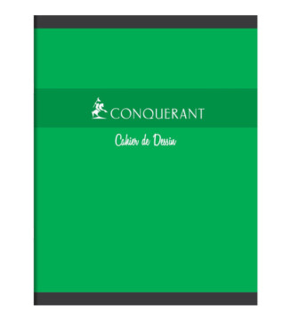 Cahier de Dessin 17x22cm 16 pages 90g uni coloris aléatoire