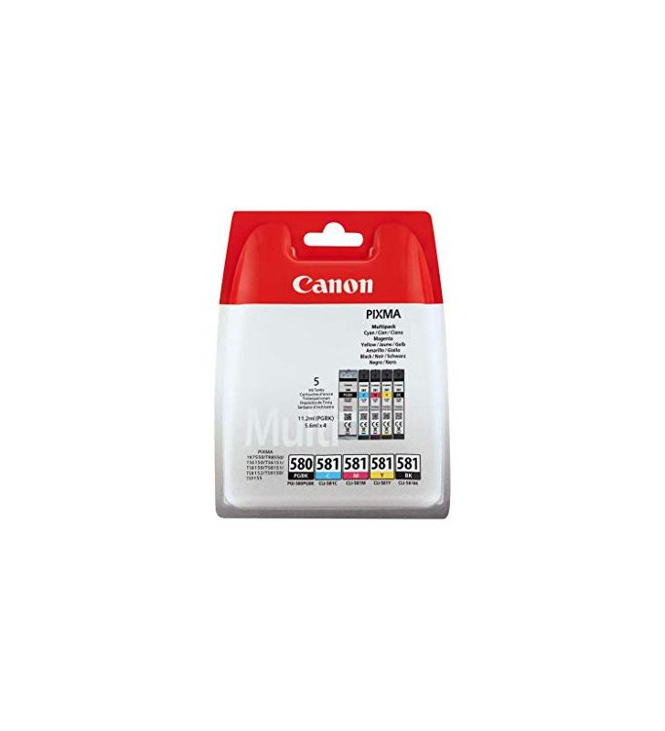 Pack 5 Cartouche Jet d'encre Original N+C+M+J PGI580 / CLI581