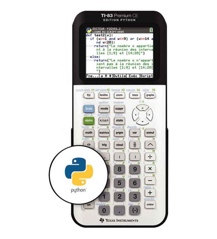 Calculatrice TI-83 Premium CE Edition Python
