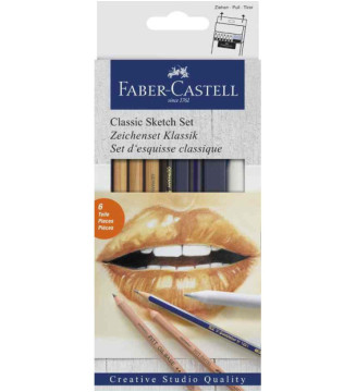 Set d'esquisse Classique, 6 pièces