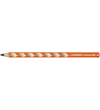Crayon graphite STABILO EASYgraph HB droitier - orange