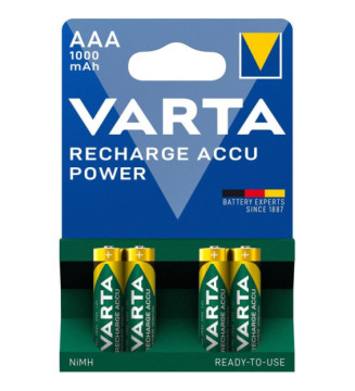 4 Batteries Rechargeables NiMH AAA 1.2 V 1000 mAh