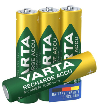 4 Batteries Rechargeables NiMH AAA 1.2 V 1000 mAh