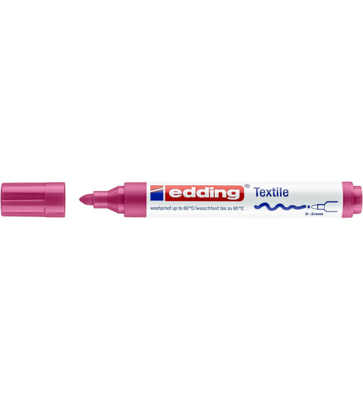 Marqueur pour textiles 4500 carmin 2-3 mm