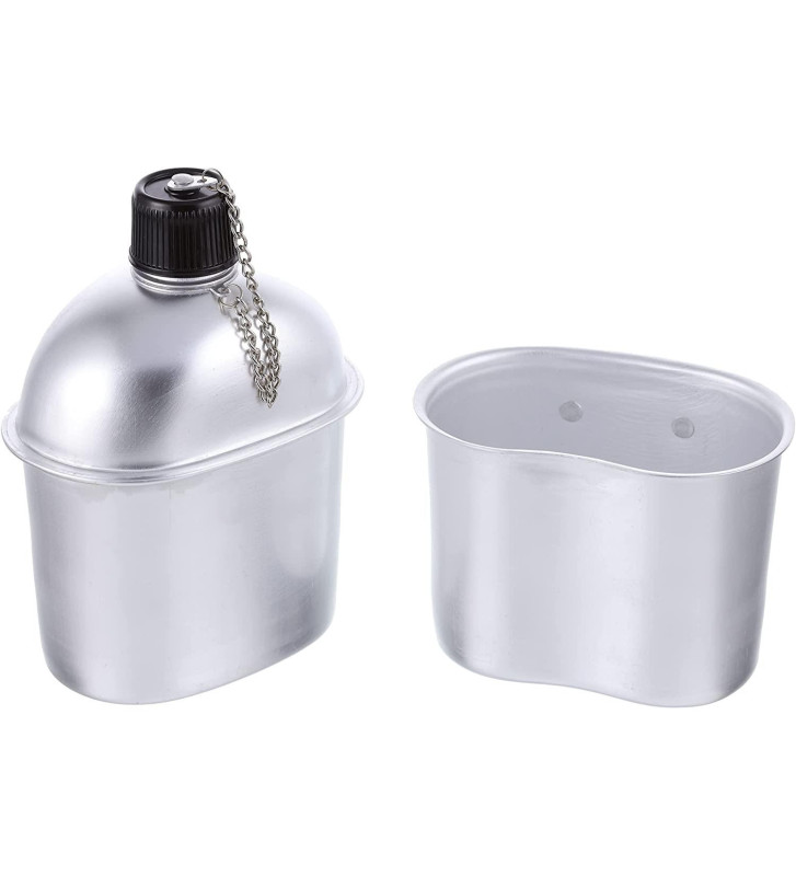 Gourde avec timbale Army en Aluminium 1 Litre