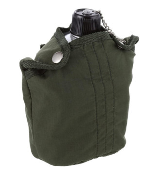 Gourde avec timbale Army en Aluminium 1 Litre