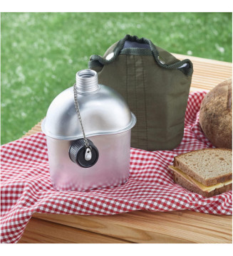Gourde avec timbale Army en Aluminium 1 Litre