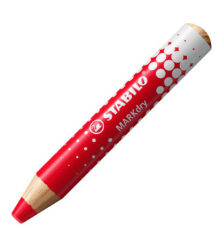 Etui carton de 4 crayons marqueurs  MARKdry+1 taille-crayon+1 chiffonnette