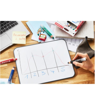 Etui carton de 4 crayons marqueurs  MARKdry+1 taille-crayon+1 chiffonnette