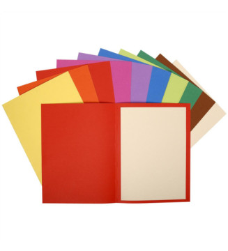 Paquet de 100 chemises FLASH 220 100% recyclé - 24x32cm - Couleurs assorties