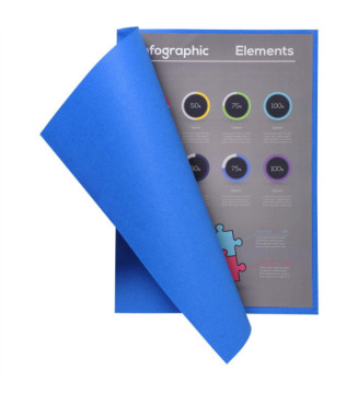 Paquet de 100 chemises FLASH 220 100% recyclé - 24x32cm - Couleurs assorties