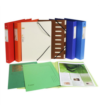 Paquet de 100 chemises FLASH 220 100% recyclé - 24x32cm - Couleurs assorties