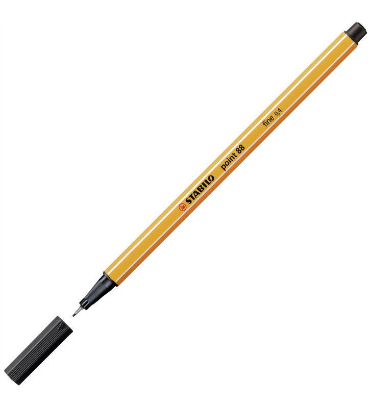 Lot de 3 Stylo-Feutre POINT 88  Pointe Fine 0,4 mm noir
