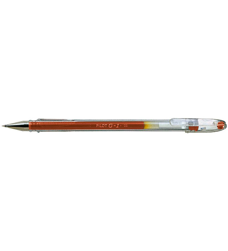 Stylo gel G-1 point fine 0,5mm tracé 0,3mm rouge
