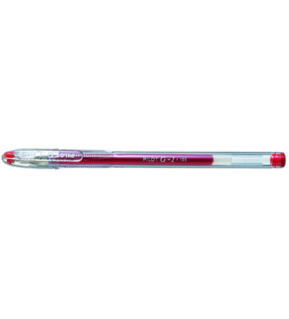 Stylo gel G-1 point fine 0,5mm tracé 0,3mm rouge