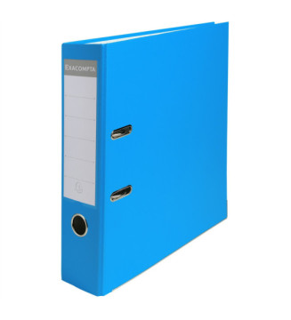 Classeur à levier polypropylène dos de 75mm Bleu clair