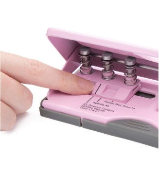 Perforateur multi-trous pour agenda, rose