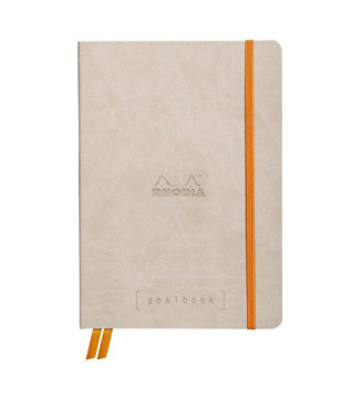 Carnet d'organisation GoalBook BEIGE A5 DOT 240p numérotées 90g ivoire