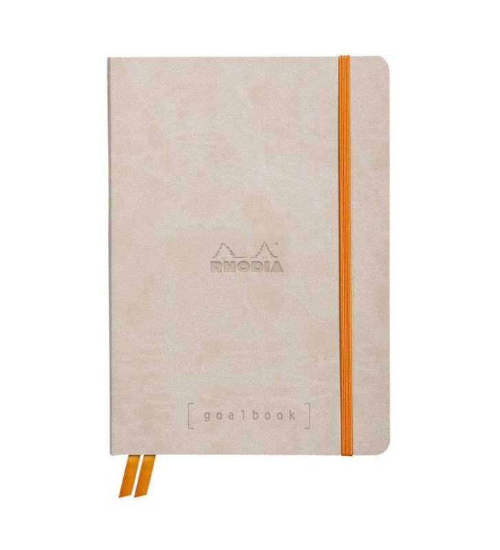 Carnet d'organisation GoalBook BEIGE A5 DOT 240p numérotées 90g ivoire