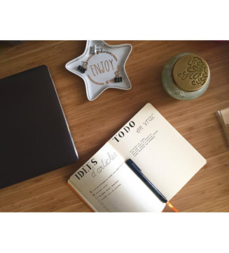 Carnet d'organisation GoalBook BEIGE A5 DOT 240p numérotées 90g ivoire