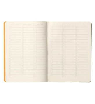 Carnet d'organisation GoalBook BEIGE A5 DOT 240p numérotées 90g ivoire