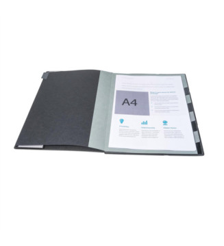 Trieur rigide HARMONIKA Exactive dos extensible 9 compartiments - Noir