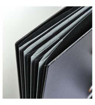 Trieur rigide HARMONIKA Exactive dos extensible 9 compartiments - Noir