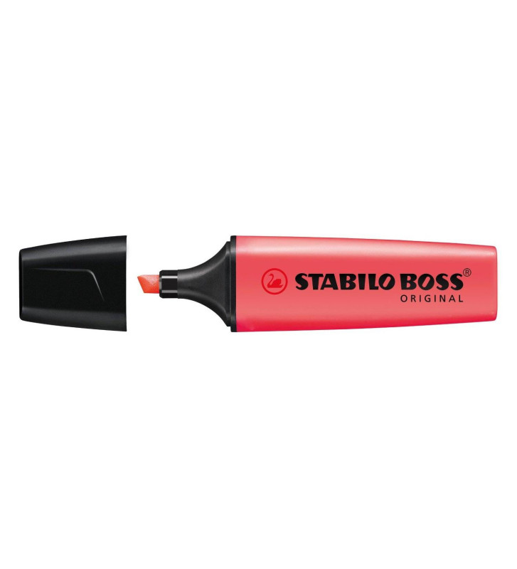 Surligneur BOSS ORIGINAL Rechargeable Pointe Biseautée 2-5 mm Rouge