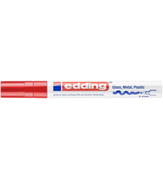 Marqueur Peinture brillante 750 Rouge Pointe Ronde 2-4 mm