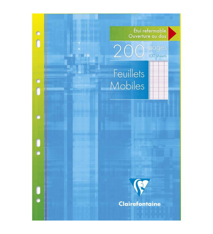 Feuillets mobiles 90g 21x29,7 200p Séyès Grands Carreaux