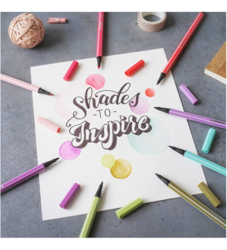 Stylo feutre Pen 68 Pointe Moyenne 1mm Rose poudré Blush