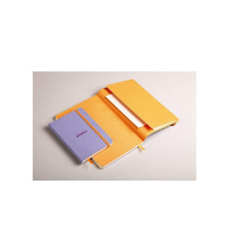 RHODIARAMA Carnet souple FRAMBOISE 19x25cm ligné 160p papier 90g
