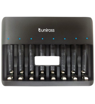Chargeur RAPIDE pour 1 à 8 Piles Ni-MH 1.2V AA AAA