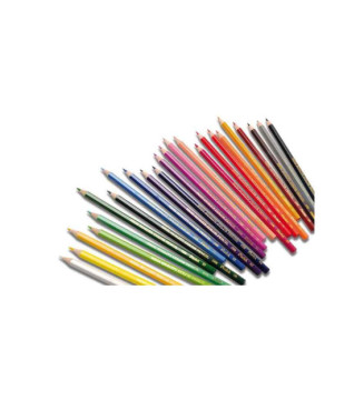Etui de 24 Crayons de Couleur Hexagonaux