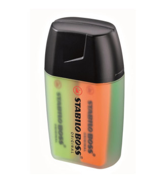 box 4 surligneurs BOSS ORIGINAL jaune bleu vert orange