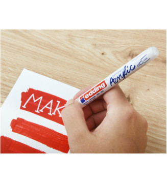 Marqueur Acrylique 5300 Blanc trafic Pointe Fine 1-2 mm