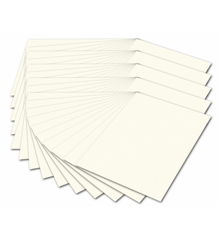 Pack 50 Cartons de bricolage, A4, 300 g/m2, blanc perle
