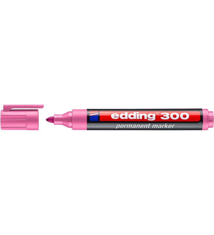 Marqueur Permanent 300 Pointe Ronde Rose 1,5-3 mm