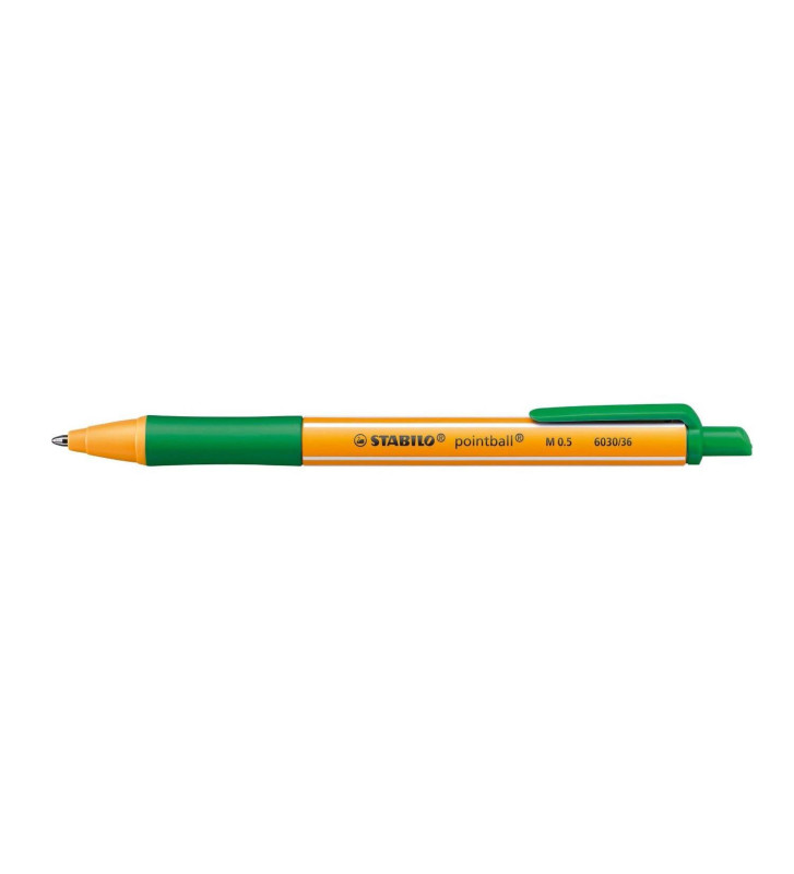 Stylo Bille Rétractable POINTBALL Tracé 0,5 mm Vert