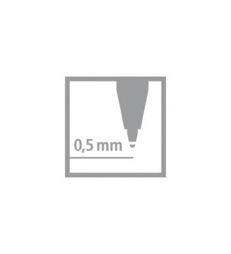Stylo Bille Rétractable POINTBALL Tracé 0,5 mm Vert