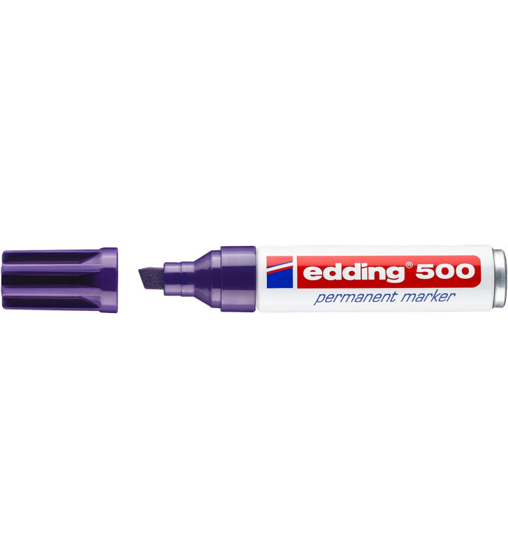 Marqueur Permanent 500 Corps Alu Violet Pointe Biseautée 2-7 mm
