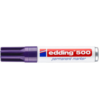 Marqueur Permanent 500 Corps Alu Violet Pointe Biseautée 2-7 mm