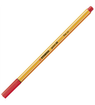 Stylo feutre POINT 88  pointe fine 0,4 mm rouge