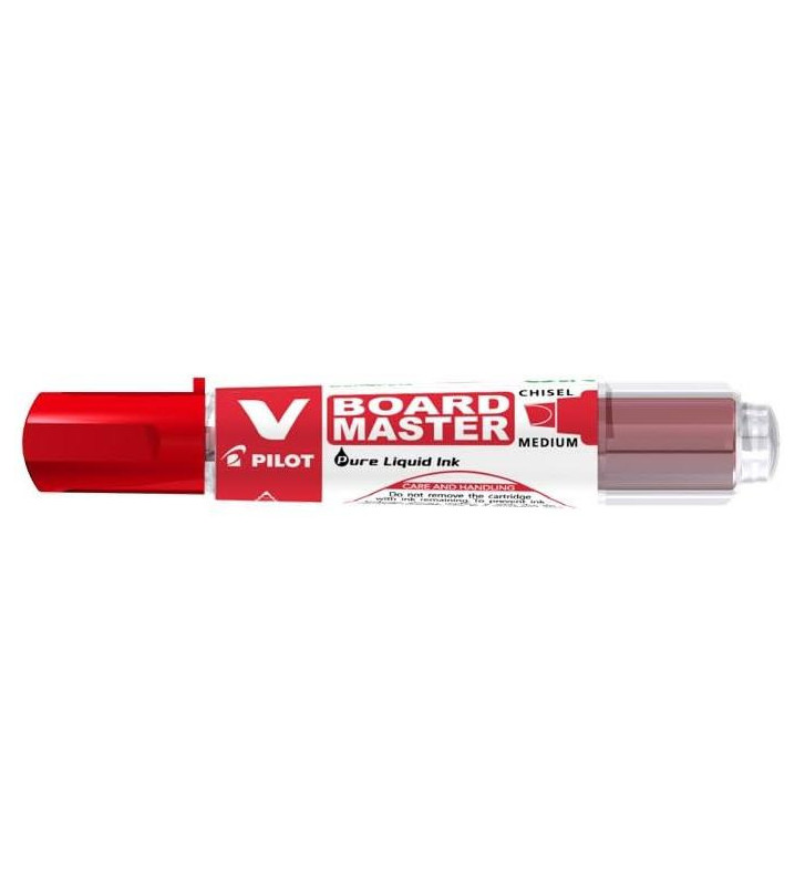 Marqueur Rechargeable V BOARD MASTER Begreen Pointe Biseauté Moyenne Rouge