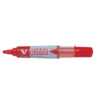Marqueur Rechargeable V BOARD MASTER Begreen Pointe Biseauté Moyenne Rouge