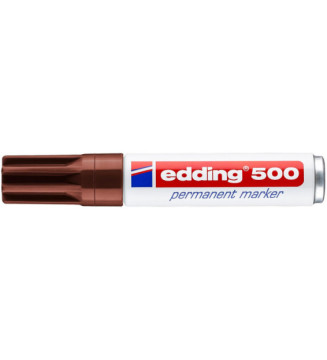Marqueur Permanent 500 Corps Alu Marron Pointe Biseautée 2-7 mm
