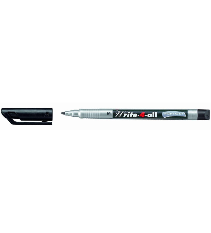 Marqueur Permanent Write-4-all Pointe Moyenne Noir