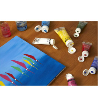 Tube 250ml Peinture Acrylique Studio Haute Viscosité Blanc Vif